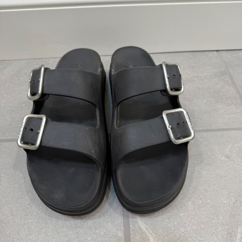 J/Slides Simply Sandals Black Size 8 VGUC